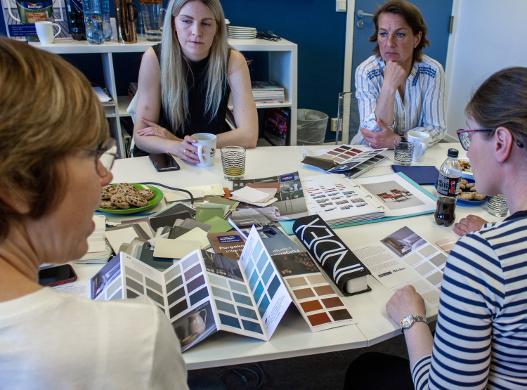 Fra fargeworkshop hos NID