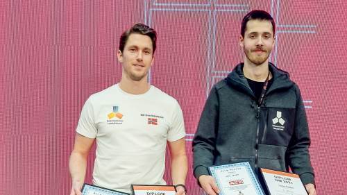 Sander og Leon vant NM i Overflateteknikk