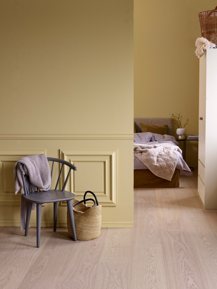 Blått interiør fra Fargerikes blå fargekart 2021