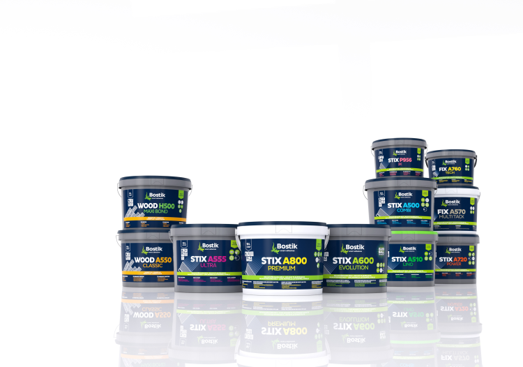 One flooring range, Bostik