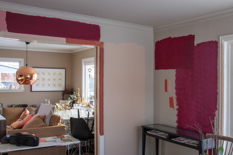 oppstrøksprøver vegg inne