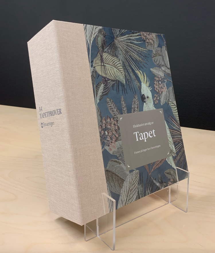 Perm med tapetprøver