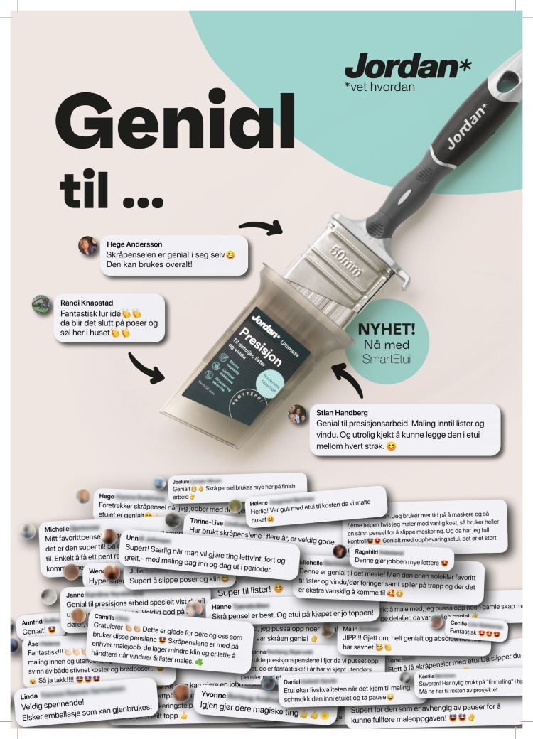 genial tilbakemeldinger