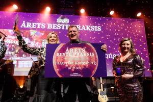 Fargerike Kongsberg vant utmerkelsen «Årets Beste Praksis» for 2019.
<br />Foto: Fargerike
