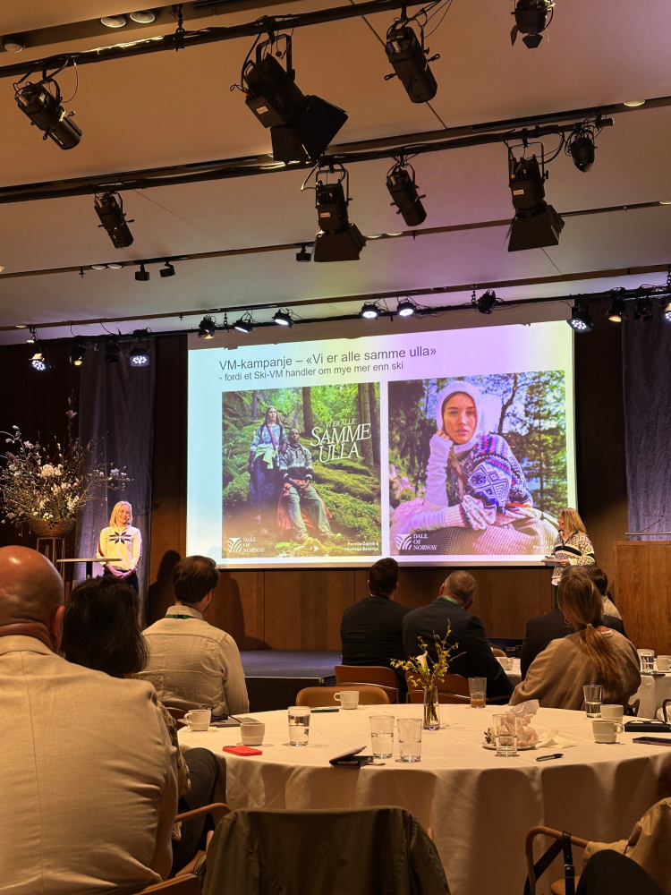 foredrag scene skjerm damer