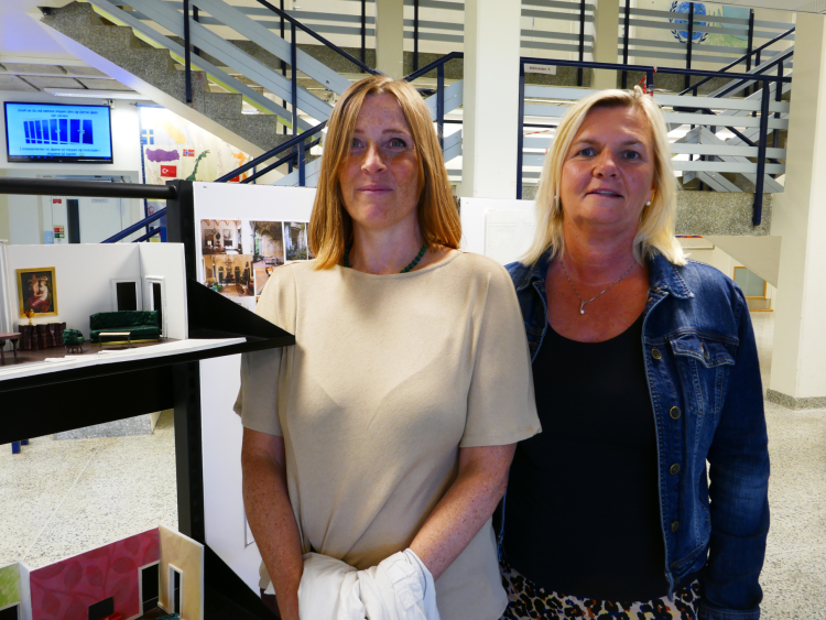 Faglærer Trine B. Talgø og utdanningsleder Tone F. Lundebye ved Rud videregående skole i Viken