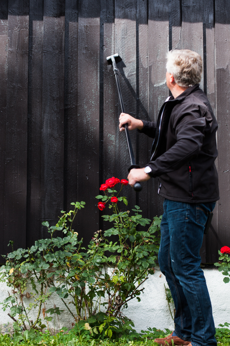 sprøytemaling av fasade 