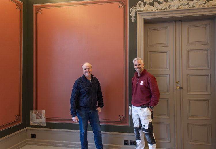 Trond Østby fra Østby Eiendom og Roger Studsrud fra Historisk Maling