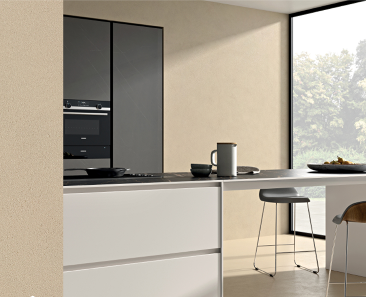 kjøkken med gule vegger 