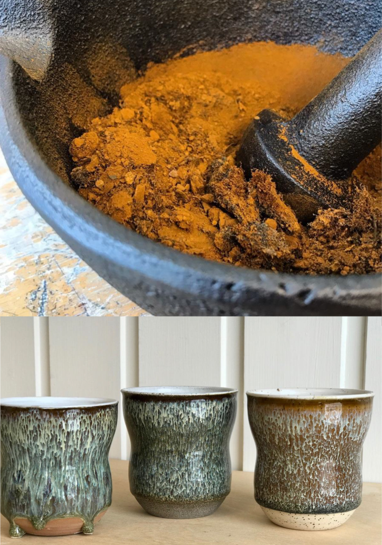 Keramikk laget av Sissel Wathne, råvarer fra Røros