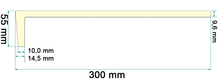 tverrsnittet av Deco Smygplaten