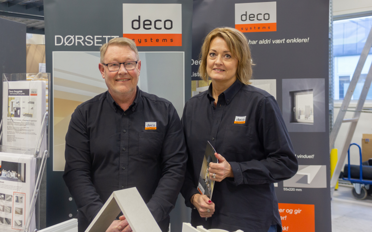 Morten Karlsen og Hilde Askedal Christensen fra Deco Systems 