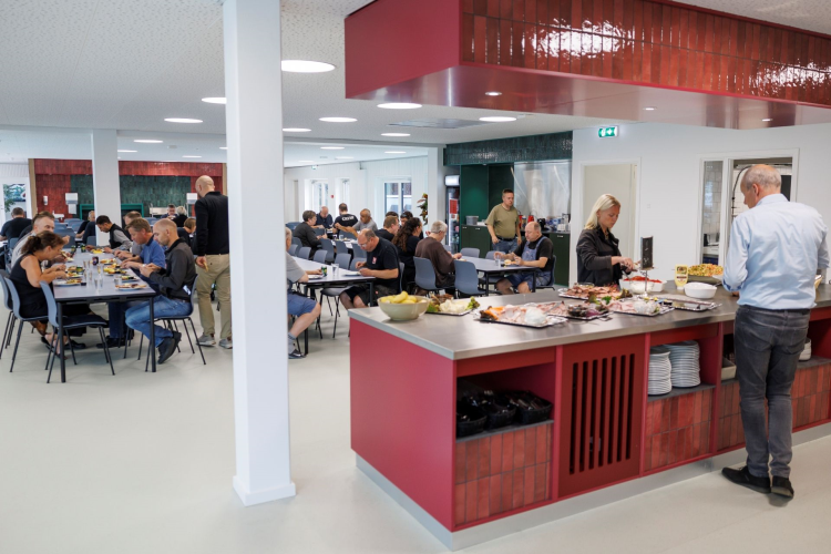 Den nye kantinen hos Dana Lims hovedkontor i Køge