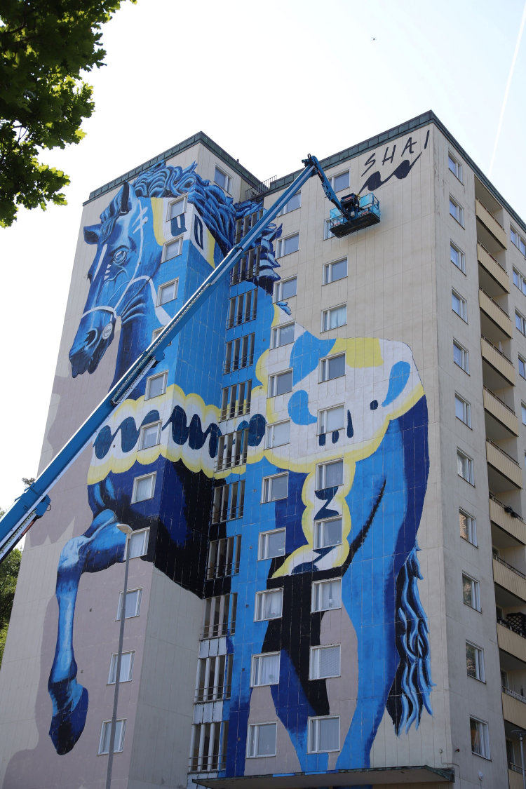 Dalahesten i Göteborg.