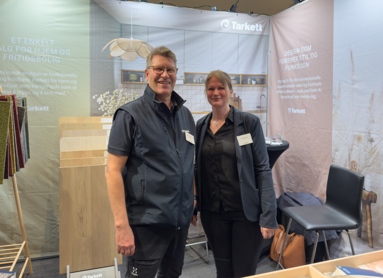 Håvard Skjeldbred og Tonje Hansen, Tarkett.