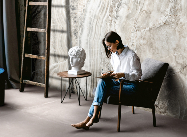 Store fliser på vegg og gulv