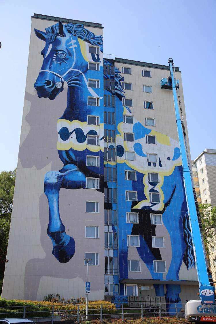 Dalahesten i Gøteborg.