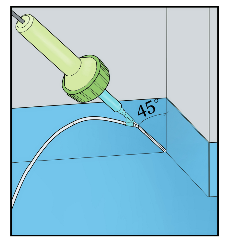 innvendig hjørne våtrom