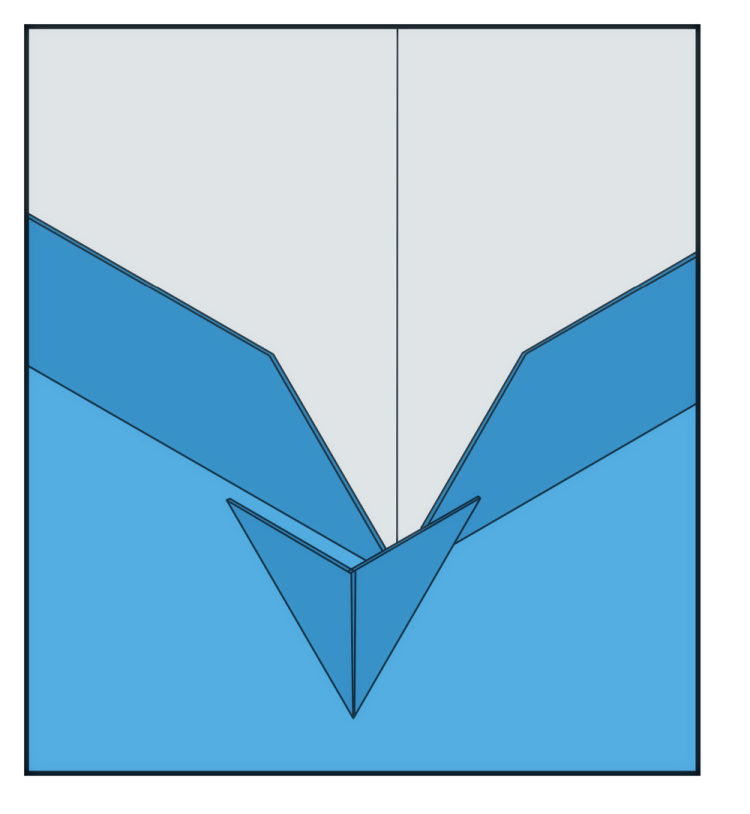 utvendig hjørne i våtrom