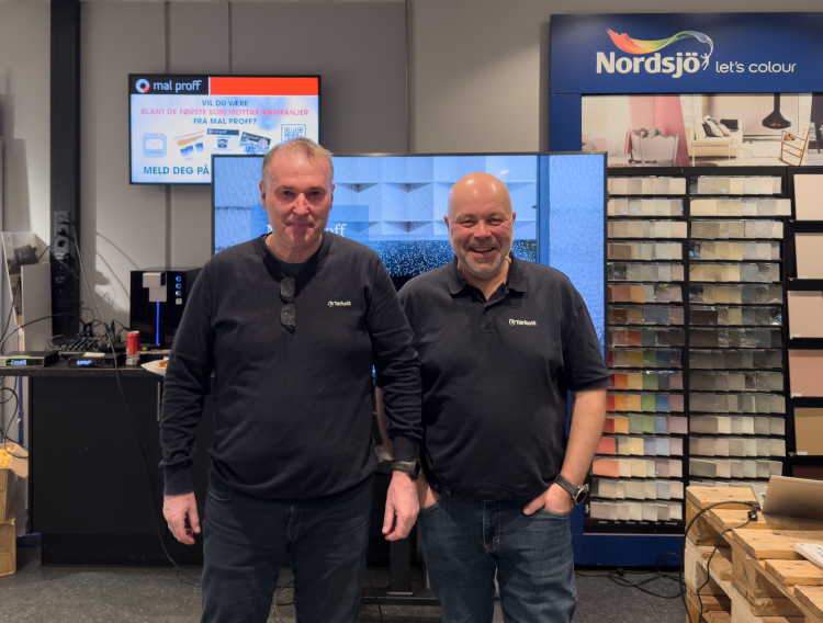 Espen Josten og Terje Halvorsrud fra Tarkett