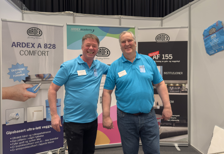 Per Gunnar Jansen og Magne Jeremiassen fra Ardex 