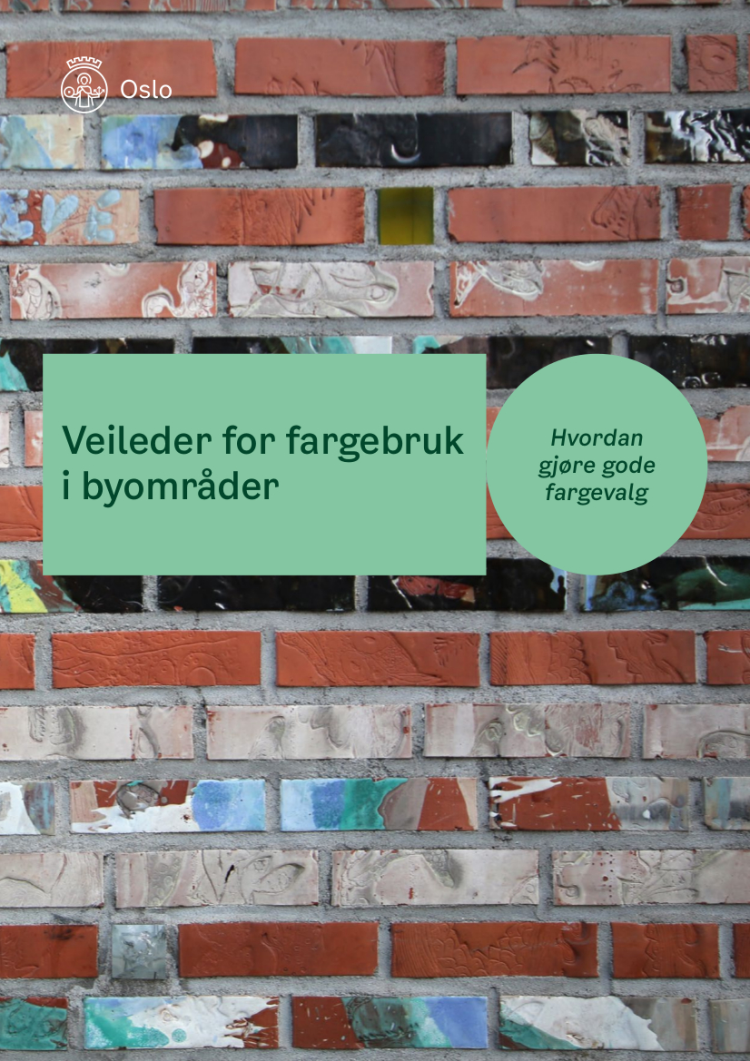 Forsiden på Veileder for fargebruk i byområder