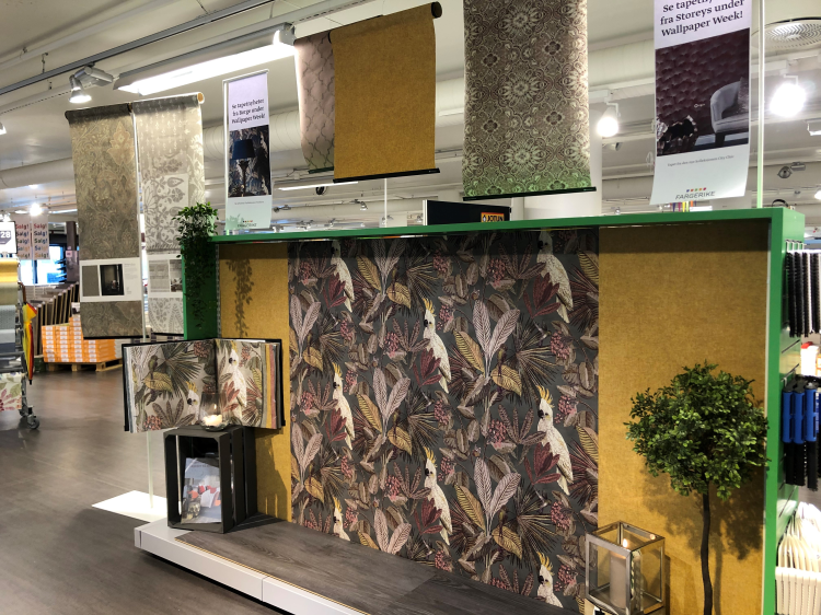 utstilling tapet